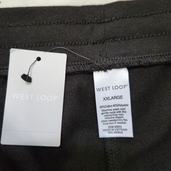 West Loop Women's Drawstrig Black Pants - Picture 3 of 8